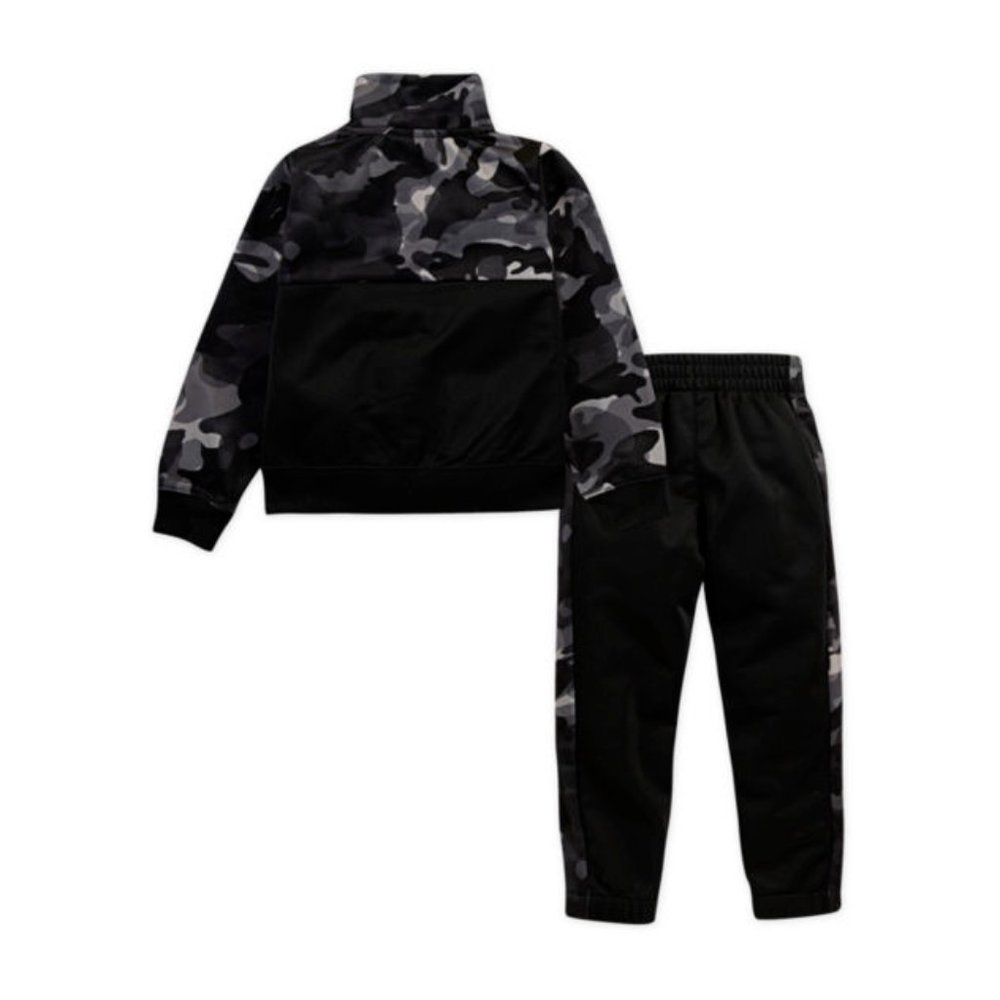 Nike Toddler Boy 2 Piece Jogging Set Gray Black - Picture 2 of 2